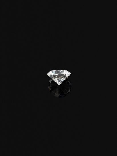 Diamant taille brillant non monté, sur papier,...