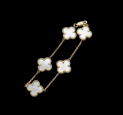 Bracelet en or jaune 18K (750‰) à maille...