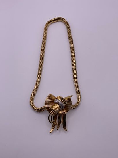 Collier à transformation en or jaune 18K...