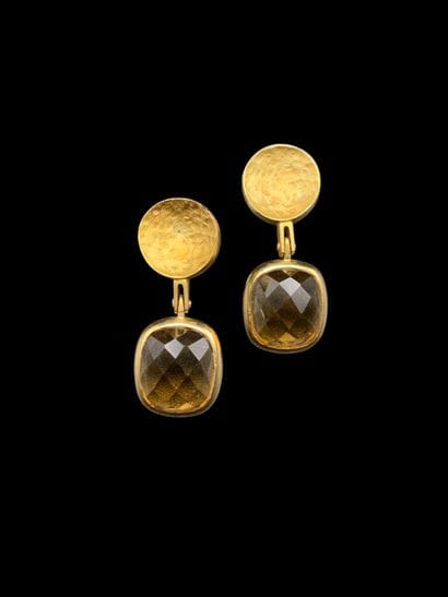 Paire de pendants d'oreilles articulés en...