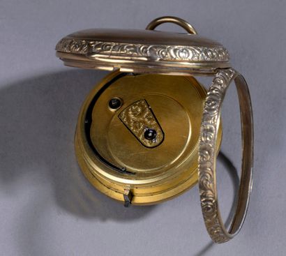 Montre à gousset en or jaune 14K (585‰),...