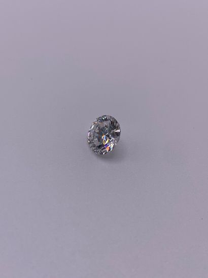 Diamant taille brillant non monté, sur papier,...