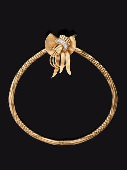 Collier à transformation en or jaune 18K...