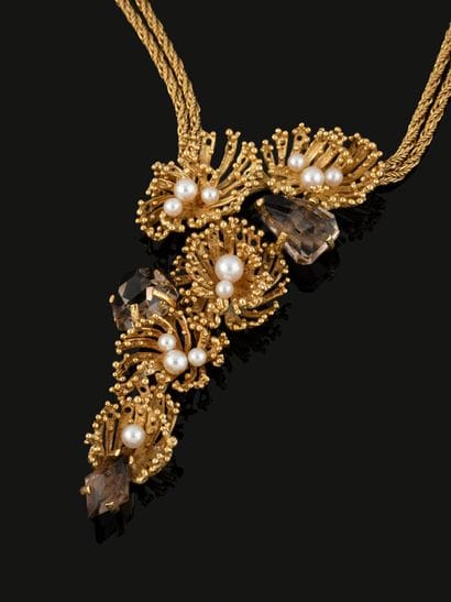 GROSSE
Collier en or jaune 18K (750‰) à double...