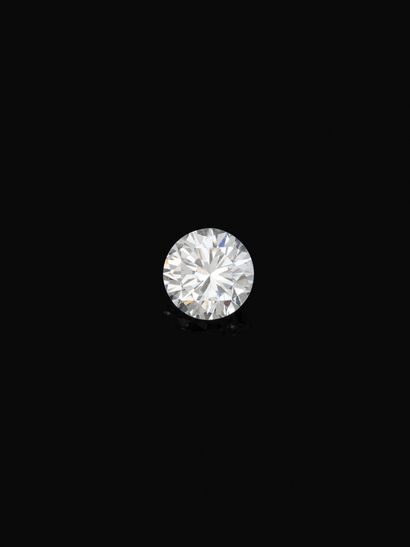 Diamant taille brillant non monté, sur papier,...