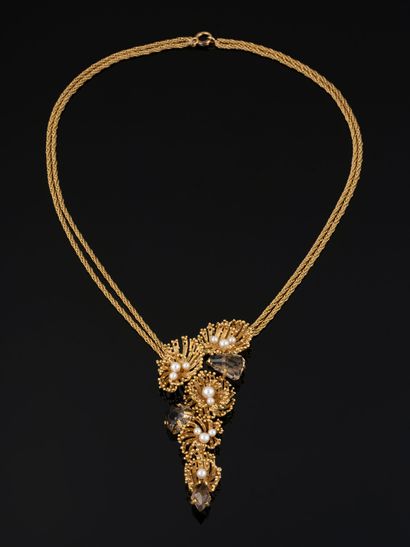 GROSSE
Collier en or jaune 18K (750‰) à double...