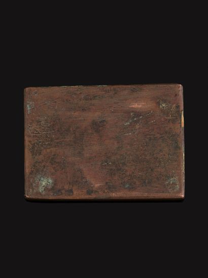Micromosaïque rectangulaire à scène allégorique.
Ateliers...