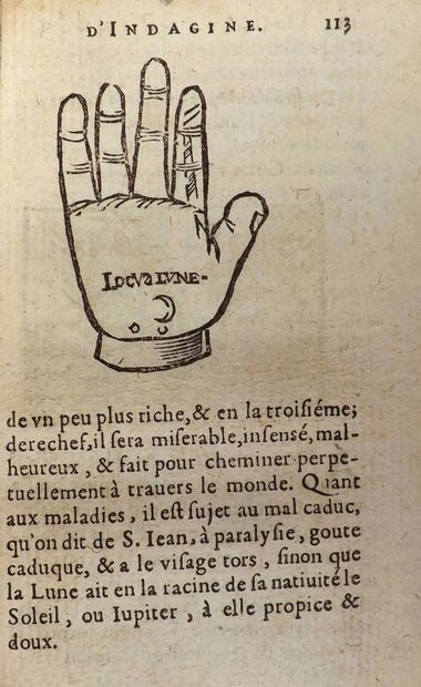 INDAGINE (Jean). LA CHIROMANCE ET PHISIONOMIE...