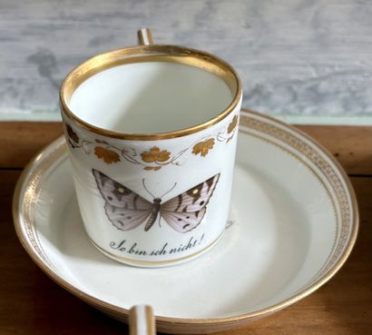 VIENNE
Sept tasses « litron » et leur sous...