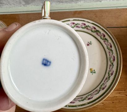 VIENNE
Neuf tasses « litron » et leurs sous-tasses...
