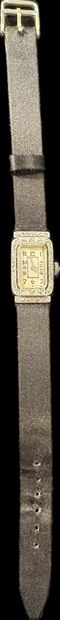 Ladies' bracelet watch in 18K (750‰) white...