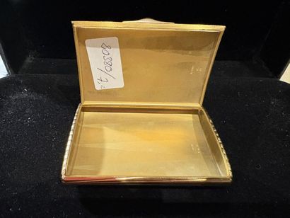 Cigarette case in 14K yellow and rose gold...