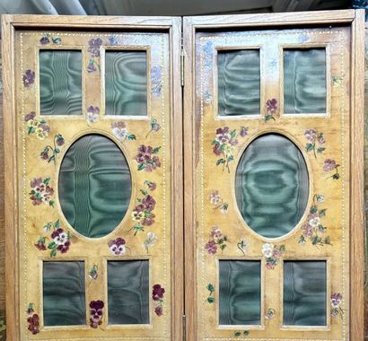 Porte-lettres - porte-photos en cuir rehaussé...