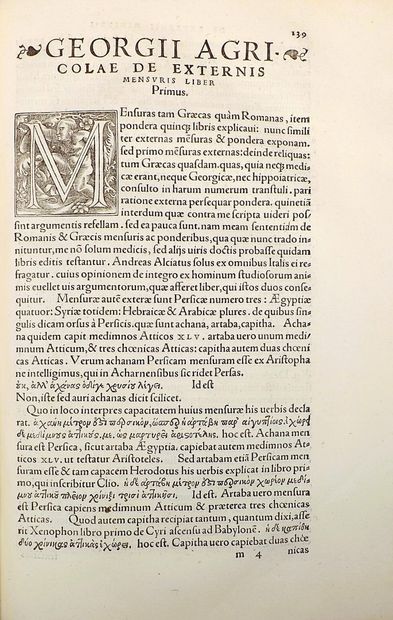 AGRICOLA (G). DE MENSURIS & PONDERIBUS ROMANORUM...