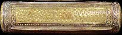Rectangular-shaped case in 18K (750‰) yellow...