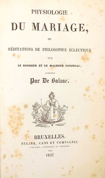BALZAC (H. de). CODE DES GENS HONNÊTES. Paris,...