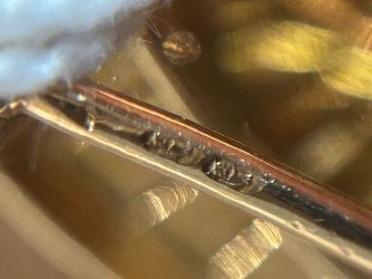 Pair of 18K (750/oo) yellow gold lapel clips...
