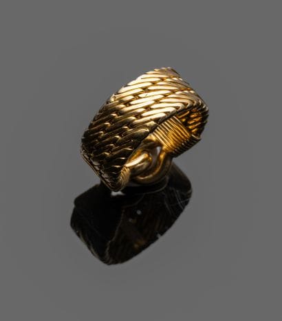 HERMÈS Paris: Semi-rigid ring in 18K (750/oo)...