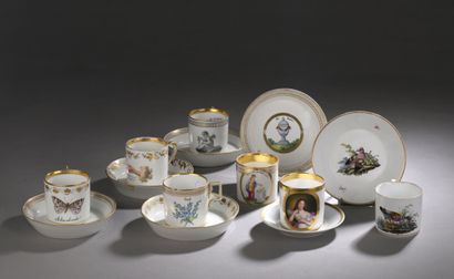 VIENNE
Sept tasses « litron » et leur sous...