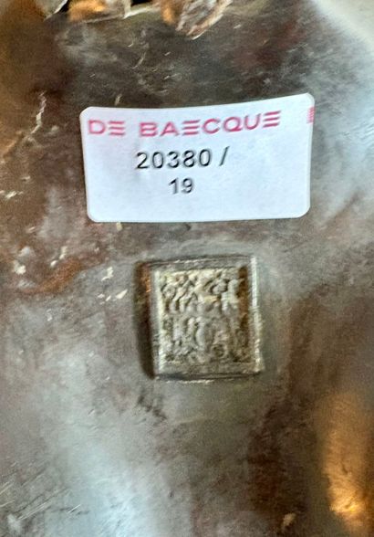 JAPON, XIXe siècle
Verseuse tripode en émaux...