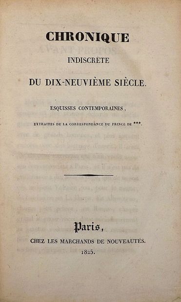 [LAHALLE - REGNAULT-WARIN - ROQUEFORT]. CHRONIQUE...