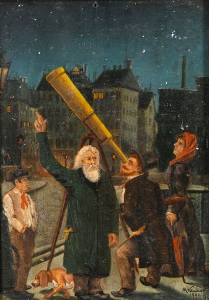École NAIVE de la fin du XIXe siècle
Le télescope...