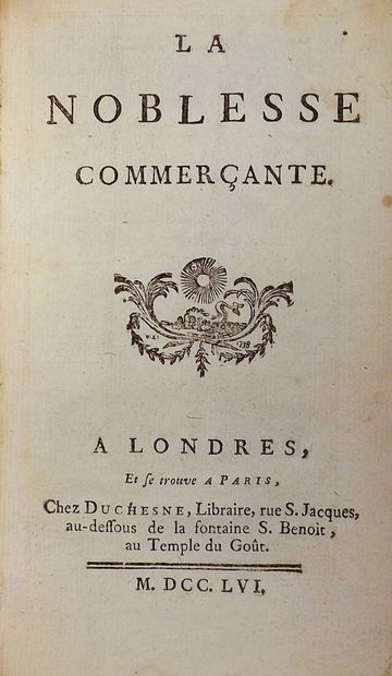 COYER (Gabriel François, Abbé). LA NOBLESSE...