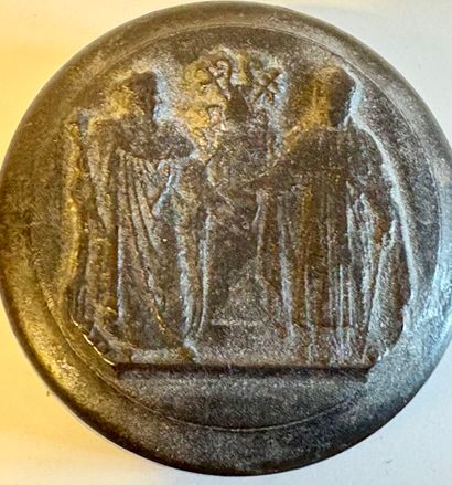 Trois médailles en bronze figurant Wolfgang...