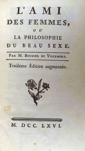 BOUDIER DE VILLEMERT. L'AMI DES FEMMES ou...