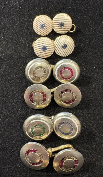 Lot of cufflinks including :
- A pair in...