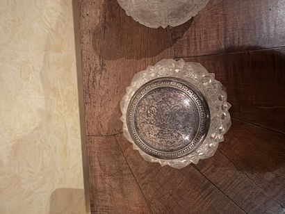 Ensemble en argent (800‰) à décor de frises...