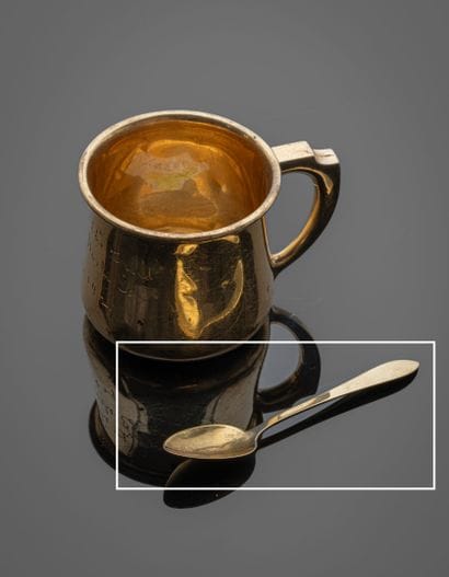 TIFFANY & Co 
Mocha spoon in 18K (750‰) yellow...
