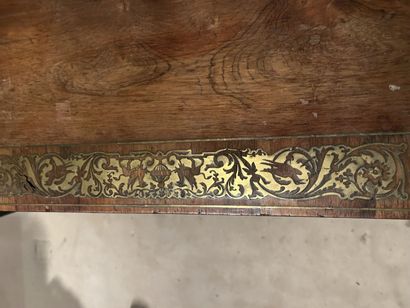 Table à jeux en placage de palissandre à...