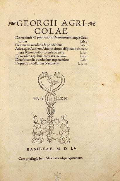 AGRICOLA (G). DE MENSURIS & PONDERIBUS ROMANORUM...
