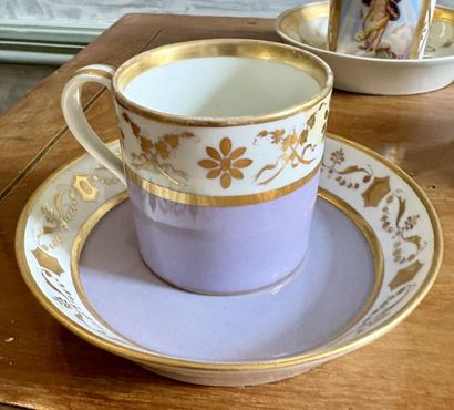 VIENNE
Cinq tasses et leurs sous tasse en...