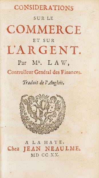 LAW (John). CONSIDERATIONS SUR LE COMMERCE...