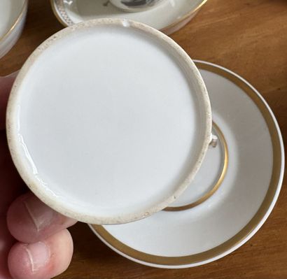 VIENNE
Sept tasses « litron » et leur sous...