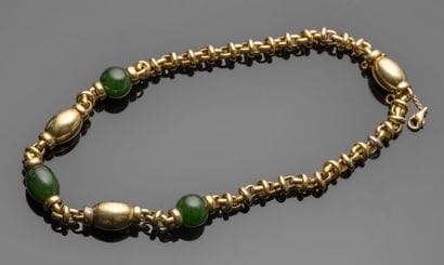 Necklace in 18K (750/oo) yellow gold with...