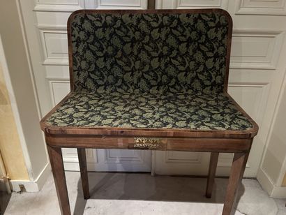 Table à jeux en placage de palissandre à...