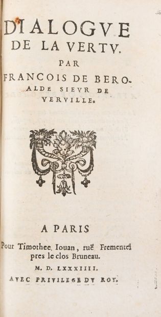 BEROALDE DE VERVILLE. L'IDEE DE LA REPUBLIQUE...