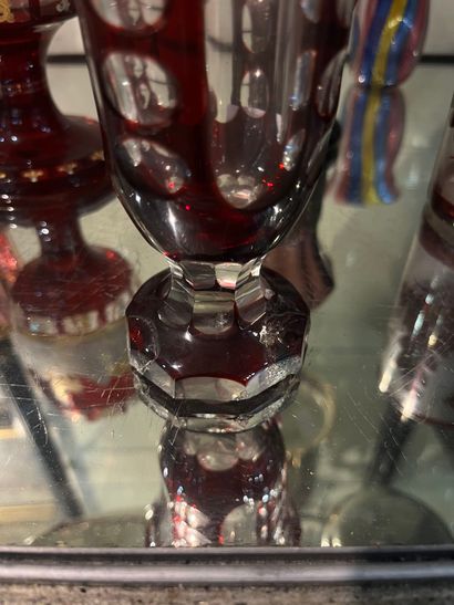 Important ensemble de verreries en cristal...