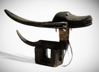 BAMBARA, MALI
Cimier de tête Cywara en bois...