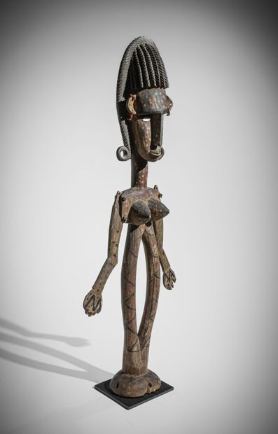 * BOZO, MALI.
Marotte Meeren en bois dur...