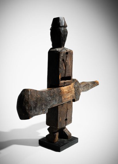 DOGON, MALI
Serrure de porte de case anthropomorphe,...
