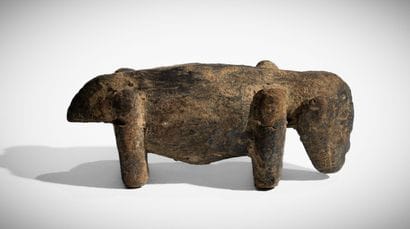 DOGON, MALI.
Statuette fétiche de chien en...