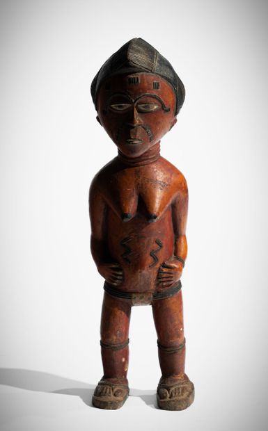 BAOULÉ, CÔTE D'IVOIRE, 
Statuette féminine...