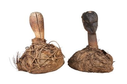 Deux « Bumba », Tsogo, Gabon
Têtes prolongées...