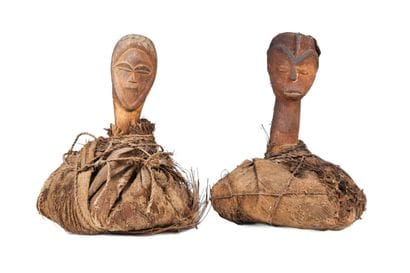 Deux « Bumba », Tsogo, Gabon
Têtes prolongées...