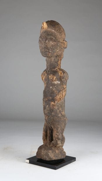 Statuette féminine, Baoulé, Côte d'Ivoire
Bois,...