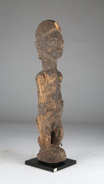 Statuette féminine, Baoulé, Côte d'Ivoire
Bois,...